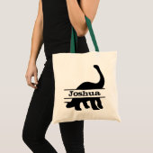 Dinosaure à col long Sac fourre-tout de nom person (Devant (produit))