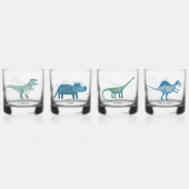 Dinosaure amusant verre personnalisé (Dos)