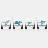 Dinosaure amusant verre personnalisé (Recto)