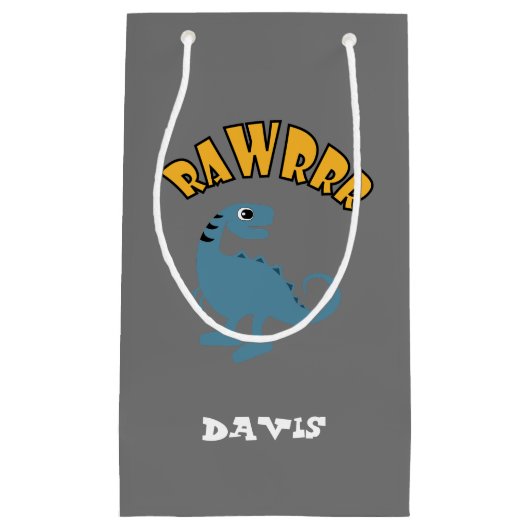 Dinosaure bébé design - Sac cadeau - Petit (Devant)