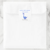 Dinosaure Bleu - étiquette de livre (Sac)