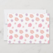 Dinosaure Boho rose Merci d'anniversaire (Dos)