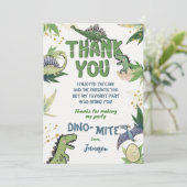 Dinosaure Carte de remerciements (Debout devant)