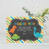 Dinosaure Carte de remerciements (Debout devant)