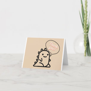 Dinosaure carte de remerciements