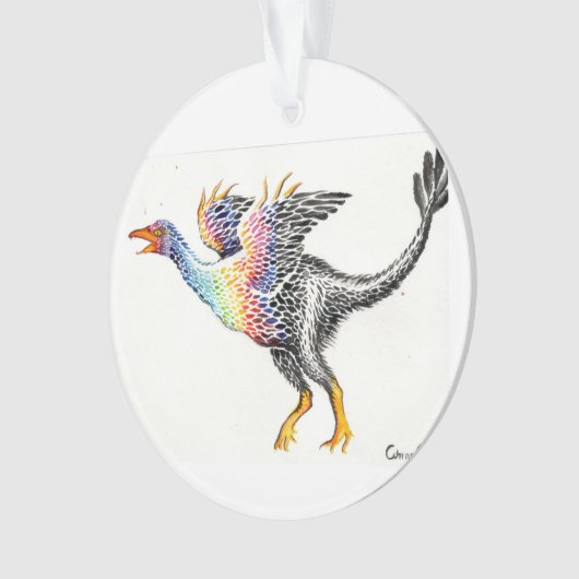 Dinosaure coloré à plumes (devant)