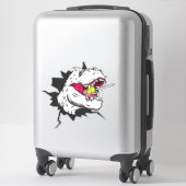 Dinosaure cool avec Stickers Lollipop (Sur valise)