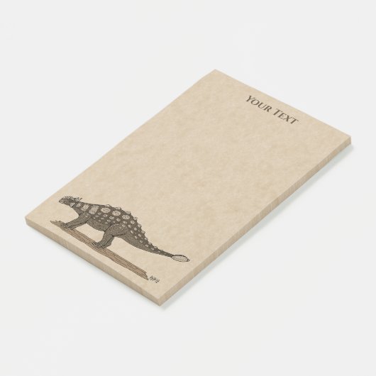 Dinosaure crétacé Ankylosaurus Post-it Notes (Incliné)