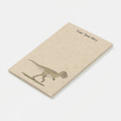 Dinosaure crétacé Tyrannosaurus rex Post-it Note (Incliné)