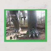 Dinosaure Cust. Carte postale d'anniversaire (Devant)
