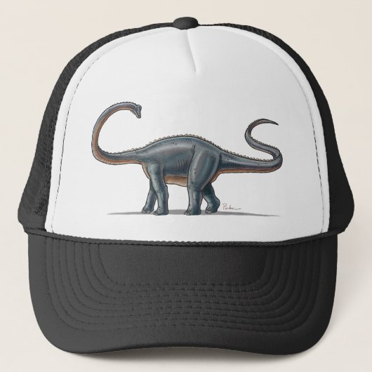 Dinosaure d'Apatosaurus de casquette de baseball (Devant)