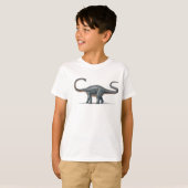 Dinosaure d'Apatosaurus de T-shirt d'enfants (Devant entier)