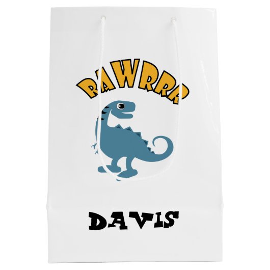 Dinosaure de bébé - Sac cadeau - Moyen (Dos)