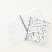 Dinosaure de coloration Carnet spirale (Intérieur)