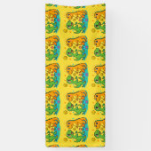 Dinosaure de la Rue Bannière d'anniversaire 🦖 (Vertical)