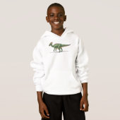 Dinosaure de Parasaurolophus de sweat - shirt à (Devant entier)