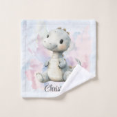 Dinosaure de peinture adorable Dinosaure Baby show (Gant de toilette)