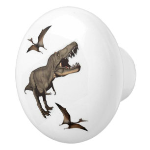 Dinosaure de poignée de porte