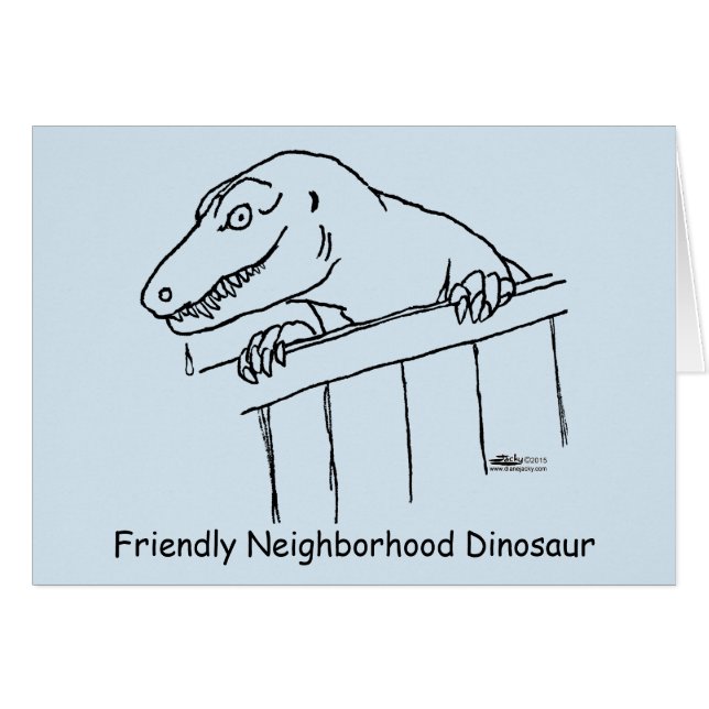 Dinosaure de quartier convivial (Devant Horizontal)