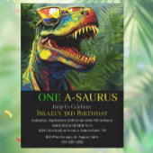 Dinosaure de rugissement Invitations d'anniversair