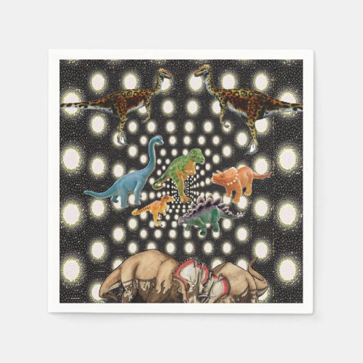 Dinosaure de serviettes en papier (Devant)