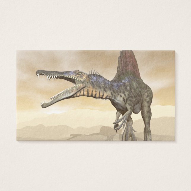 dinosaure de Spinosaurus dans le désert - rendu 3D (Devant)