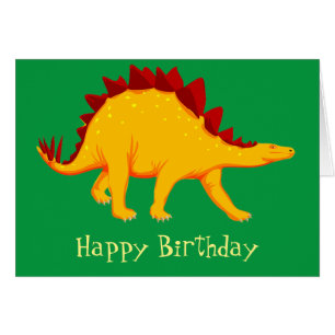 Dinosaure de Stegosaurus jaune jolie illustration