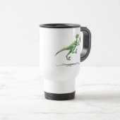 Dinosaure de Velociraptor de tasse de voyage avec (Devant droit)