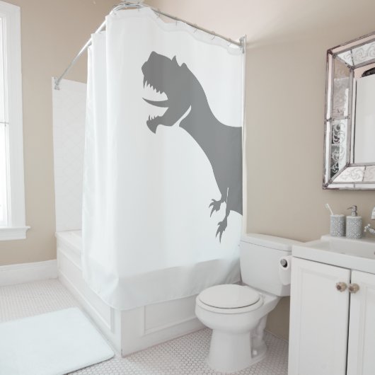 Dinosaure Derrière Le Rideau (En situation)