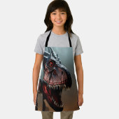 Dinosaure d'horreur pour enfants, tablier d'impres (Insitu)