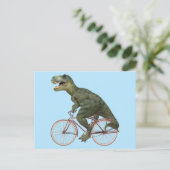 Dinosaure Dinosaur TRex Bicycle Cyclisme Carte pos (Debout devant)