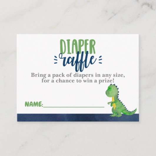 Dinosaure Dinosaure Raffle Billet Invitation Inser (Devant)