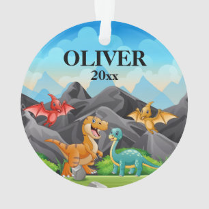 Dinosaure d'ornement de Noël pour enfants personn