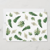 Dinosaure élégant | Invitation de fête d'anniversa (Dos)