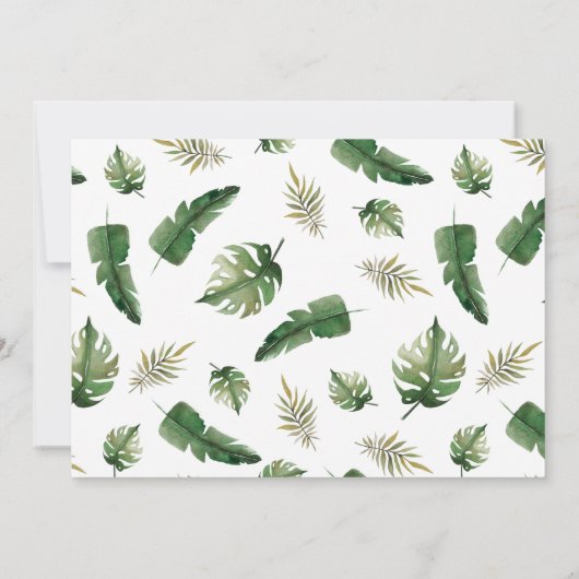 Dinosaure élégant | Invitation de fête d'anniversa (Dos)