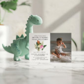 Dinosaure élégant | Invitation de fête d'anniversa