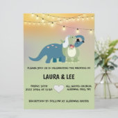 Dinosaure Faire-part de mariage (Debout devant)