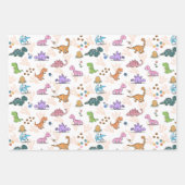 Dinosaure fête fun faveurs, Papier enveloppant, En (Devant)