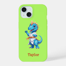 Dinosaure karaté bleu
