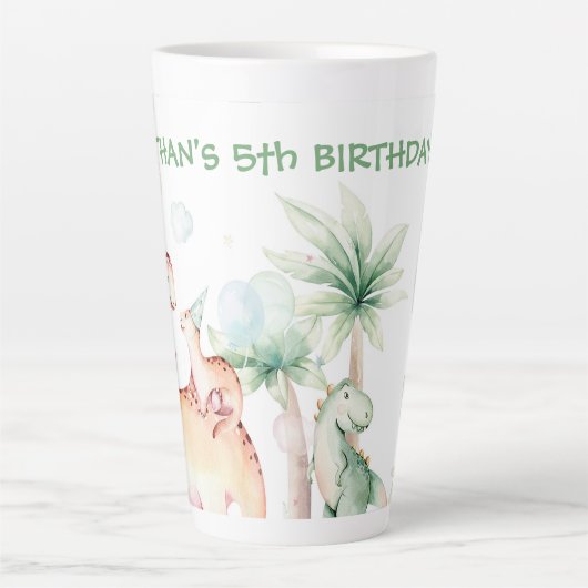Dinosaure Latte Mug personnalisé (Devant)