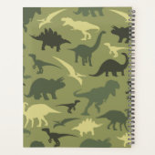 Dinosaure Motif, Dinosaur Silhouette, Votre Nom (Dos)