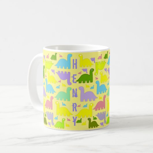 Dinosaure Mug coloré (Devant gauche)