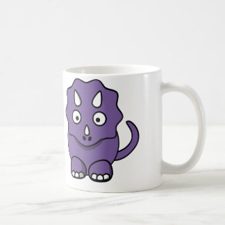 Dinosaure pourpre - tasse de café blanc