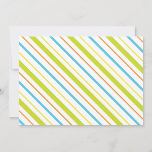 Dinosaure RAWR Invitation de fête d'anniversaire (Dos)