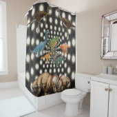 Dinosaure rideau de douche (En situation)