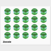 Dinosaure Souriant Enregistrer Les Stickers Date (Feuille)