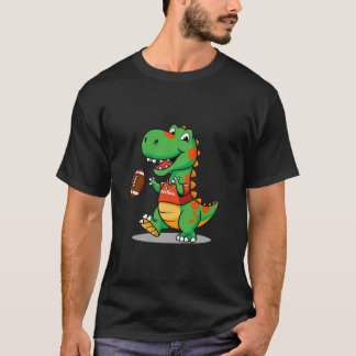 Dinosaure souriant Jouer T-shirt de football pour 