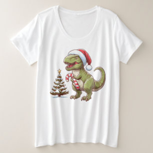 Dinosaure sucre de canne de Noël mignon