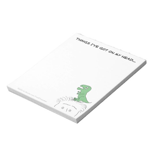 Dinosaure sur ma tête ! Bloc-note (Tourné)