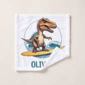 Dinosaure Trex Surfeur (Gant de toilette)